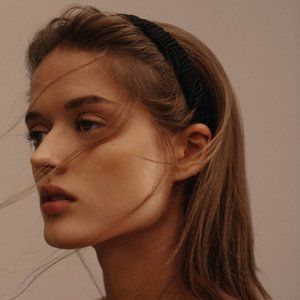 NWT Zara Ruched Satin-Effect Stretch Headband